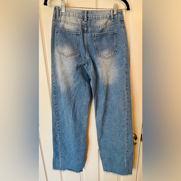 Stylish Blue Denim Jeans Teenager Size Medium Jeans Boyfriend - Picture 3 of 7